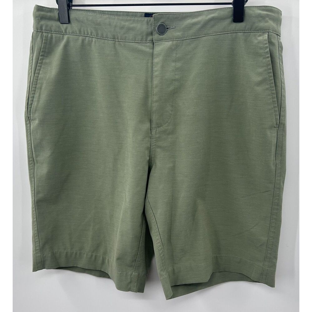 Faherty Men’s All Day Shorts Olive Green Size 32 Belt Loop Stretch Casual